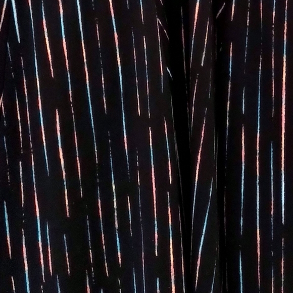 Torrid Black & Neon Keyhole Pinstripe Racerback Skater Dress Size 2X NWT - Picture 7 of 8